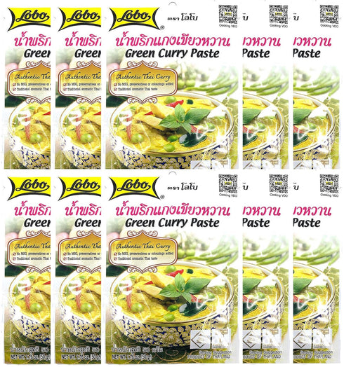 Lobo Thai Green Curry Paste - No MSG, No Preservatives, No Artificial Colors