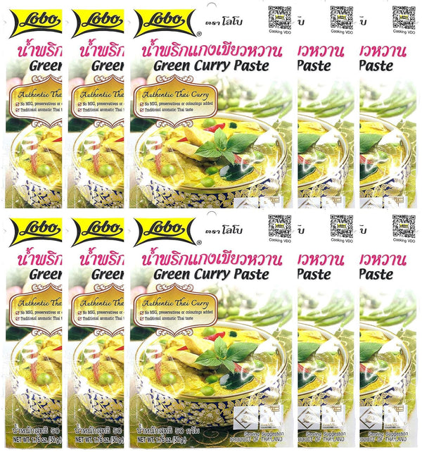 Lobo Thai Green Curry Paste - No MSG, No Preservatives, No Artificial Colors