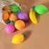 60 90s 4YoreElves Fruit Shaped Fizzy Candy Powder, With Hanging Hole Caps for Decorative Stringing, Great for Hanging