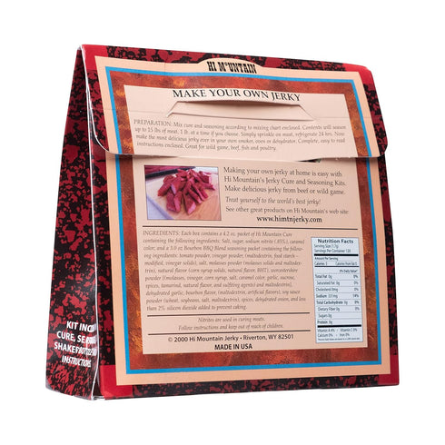 15 lbs. (1 Hi Mountain Jerky Seasoning and Cure Kit | BOURBON BBQ BLEND | Beef Jerky Seasoning | Perfect for Beef