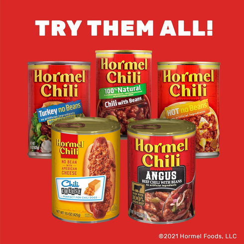 15 Oz (8 Pack) Hormel Chili With Beans