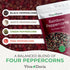 12 oz 2 lb 2-Set Pack Viva Doria Rainbow Peppercorns Blend & Himalayan Pink Salt, Coarse Grain, Steam Sterilized Mixed