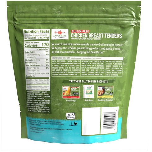 Applegate (Frozen) Natural Gluten-Free Breaded Chicken Breast Tenders