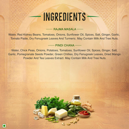 Pack 6 10 Kitchens of India Ready To Eat Dinner Variety of - Ounces, Authentic Vegetarian Indian Food, Gluten-Free