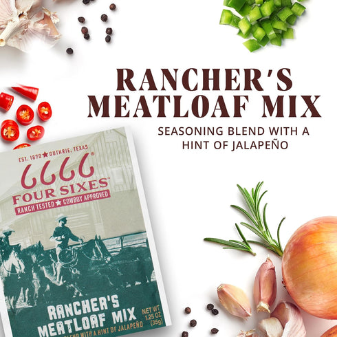 Generic 1.25 oz (Pack 12) Four Sixes Seasoning Ranchers Meatloaf Mix