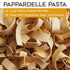 17.6 oz (500 Pack 1 Morelli Organic Pappardelle Pasta Noodles - Imported Pasta from Italy, Wide Pappardelle Noodles