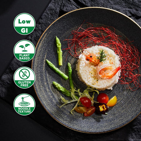 Rice,10 Packs, 10 Pack, 56.5 oz YUHO Organic Konjac Shirataki Closer to Rice, Plant Based Vegan Gluten Free Low Carb