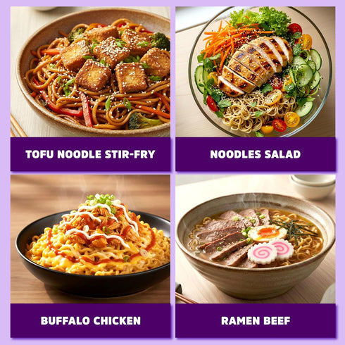 (14g) (6 packs) High Protein Ramen noodles high protein noodles. Gluten free ramen noodle healthy low sodium plain