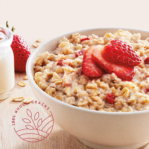 Packets, 1.05 (Pack 48) Quaker Instant Oatmeal, Strawberries and Cream, Individual Ounce