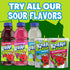 10 6 oz Kool-Aid Sours Artificially Flavored Drink, Pouches, for On-the-Go Hydration, Frostbite, Sour Candy Flavor, No