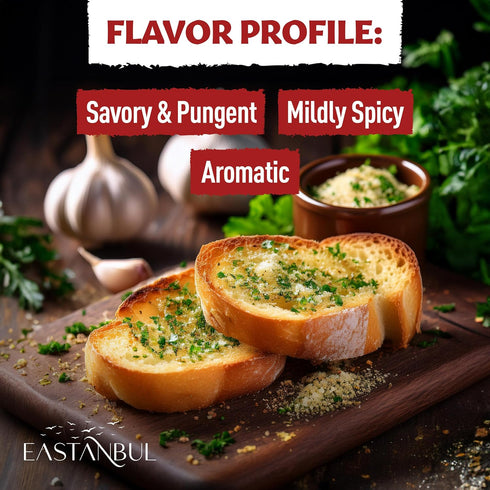 5.3oz, 100% Eastanbul Fine Garlic Powder, Premium Turkish Garlic Powder Fine, Natural, Finely Ground Non-Granulated