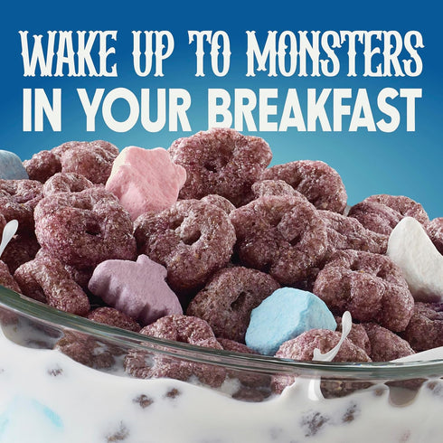 General Mills 9.6 oz Boo Berry Cereal with Monster Marshmallows, Kids Breakfast Cereal, Halloween Limited Edition