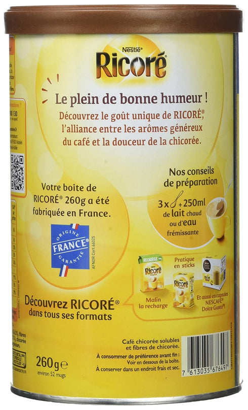 Nestle 260g 9.17 Ricor Instant Coffee and Chicory Mix Ounce
