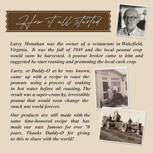 The 1949 Nut Co. 10 oz. Chocolate Covered Virginia Style Peanuts | Oil Roasted Fried with a Unique Crispy Crunch |