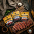 Country 6 2.2 14g Tillamook Smoker Zero Suagr Beef Jerky - Original, Teriyaki, Black Pepper, x Ounce Each, Slow-Smoked