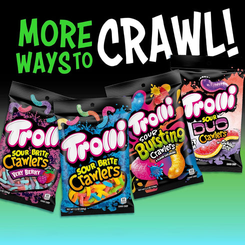 6.3 Trolli Electric Crawlers Candy, Ounce Bag