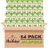 Miss Vickie's Kettle Cooked Potato Chips, Jalapeno, 1.375 Ounce (Pack of 64)