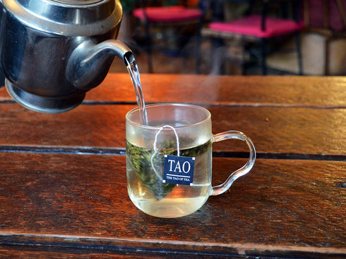 The Tao of Tea Oregon Mint & Tulsi Box - 15 Pyramid Sachets