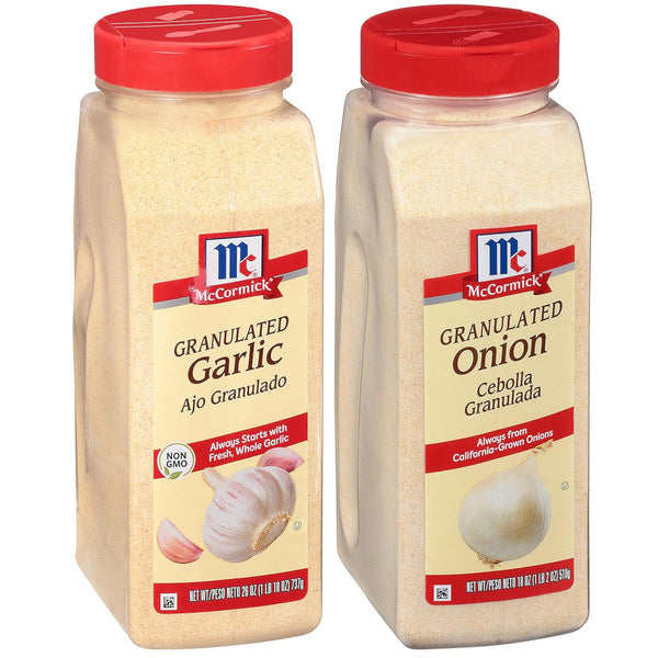 McCormick Granulated Garlic and Granulated Onion Bundle, 44 oz