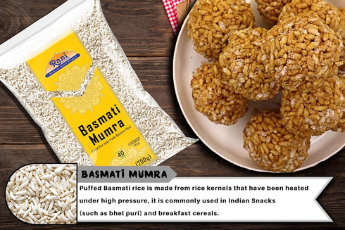 7oz (200g) Rani Basmati Mumra (Puffed Rice) ~ All Natural | No Color | Gluten Friendly | Vegan | NON-GMO | Kosher | No