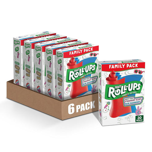 Fruit Roll-Ups Fruit Flavored Snacks, Variety Pack, 15 oz, 30 ct (Pack
