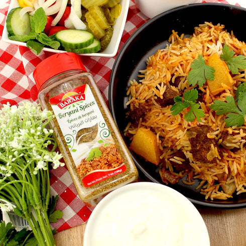 Baraka Biryani Spice Seasoning Mix, 8oz | Authentic Mediterranean Spices for Rice, Masala Dishes, Sauces, Marinade