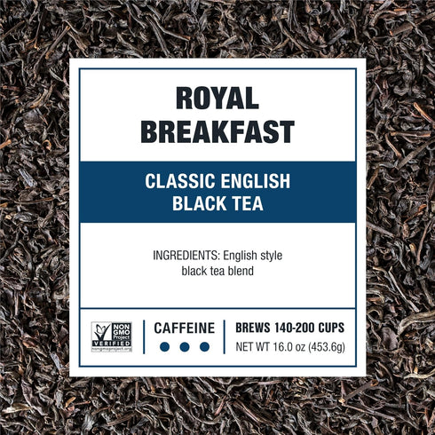 200 16oz Tiesta Tea - Royal Breakfast, Loose Leaf, Classic English Black Tea, Premium High Caffeine Hot & Iced, Brews