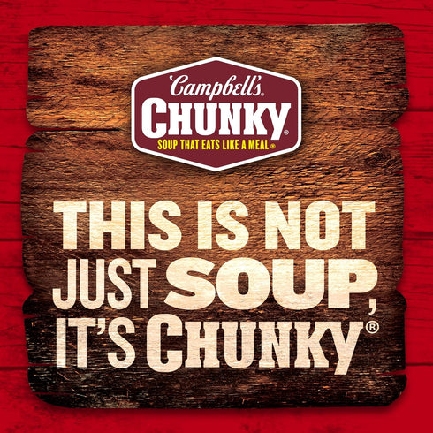 19 Oz Campbells Chunky Soup, Hearty Bean Soup With Ham, Can