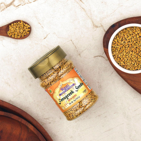Rani Whole Fenugreek (Methi) Seeds, 5oz (141g) PET Jar, All Natural | Vegan | Gluten Friendly | Non-GMO | Kosher