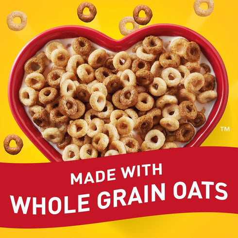 18 oz Multi Grain Cheerios, Heart Healthy Breakfast Cereal, Gluten Free, Family Size