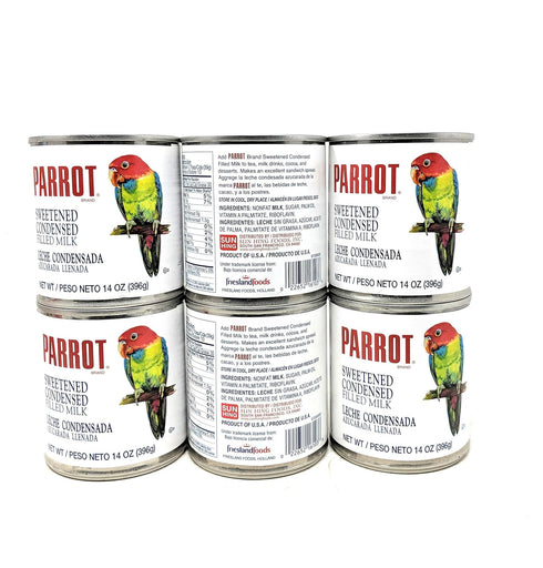 PARROT 14oz, 6 Pack Brand Sweetened Condensed Filled Milk