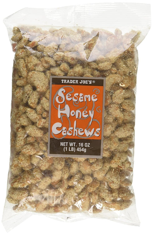 Trader Joe's Sesame Honey Cashews 16 oz, 1 Lb.