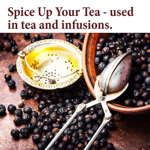 The Spice Way Juniper Berries - Whole, Non-GMO, No Additives, 4 oz, Great for Cooking and Spicing