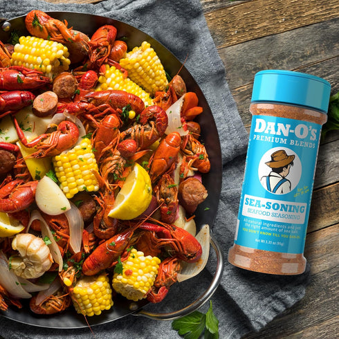 2.4 oz 2 Pack, Dan-O's SEA-soning Seasoning, Bottle, All-Purpose Seasoning for Fish, Shrimp, Seafood, Chicken & More