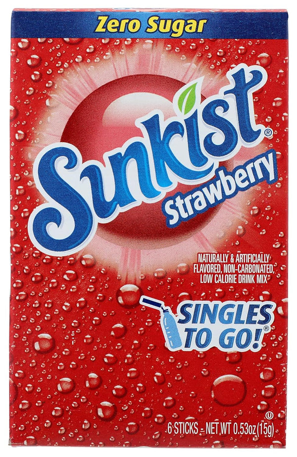 Sunkist , Low Calorie Strawberry Drink Mix, 0.53 Ounce