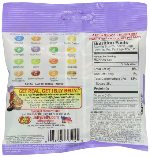 16 3.5-oz, 12 Pack Jelly Belly Tropical Mix Jelly Beans, Flavors