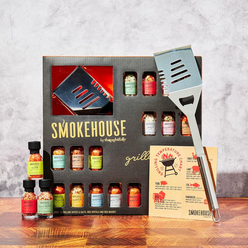 Set, 15 Set Set SmokehoSmokehouse by Thoughtfully, Grilling Spices BBQ Includes BBQ Spatula, Magnet and Flavorful
