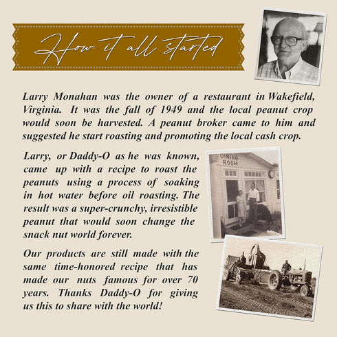 The 1949 Nut Co. 20 oz., Butter Toffee Candied Virginia Style Peanuts | Oil Roasted Fried with a Unique Crispy Crunch