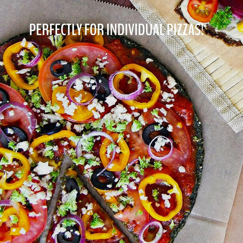 Wrawp 4 Pack Paleo Pizza Crusts Pizza Crusts - Spirulina (Raw, Vegan, Paleo, Gluten Free wraps) Wheat Free