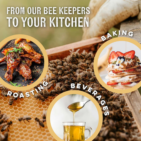 Country 454g/16Oz Goshen Honey Extremely Raw Buckwheat Dark Honey - Unfiltered, Unprocessed, Pure & Natural from Amish