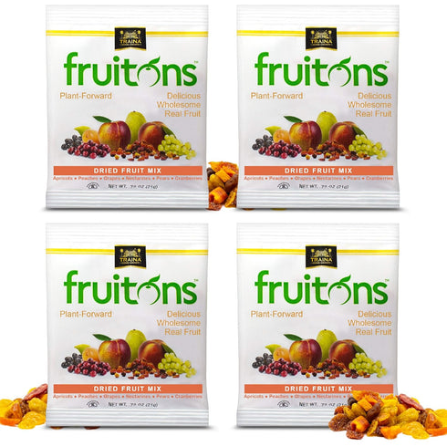 Traina Home Grown Fruitons Sun Dried Fruit Mix Apricots, Peaches, Grapes, Nectarines,