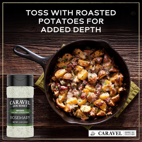 5 oz Rosemary Sea Salt Infused with Fresh Rosemary Oil Mineral-Rich Finishing Salt with Earthy and Aromatic Flavors