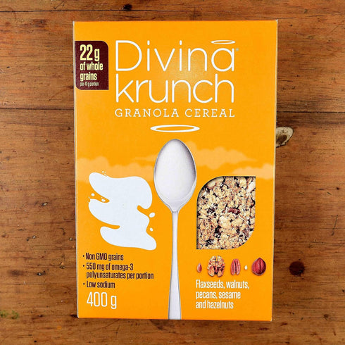 Divina Krunch Granola Pack 3, Cereal, of NON-GMO CEREAL (Omega Nuts & Seeds Granola)