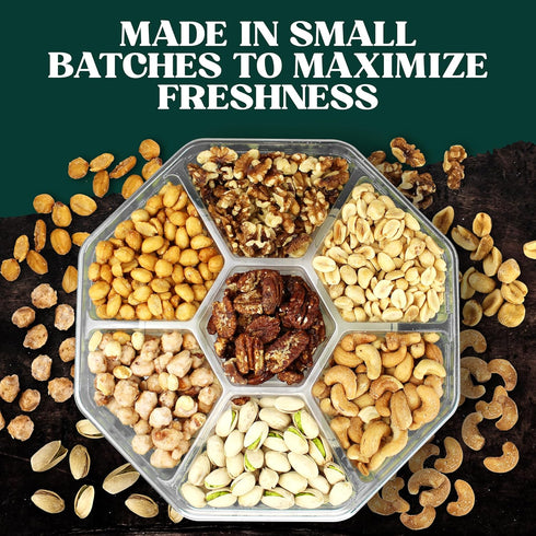 Packaged Pack) Easter Nuts Gift Basket - Gourmet Food Gift Basket With a Variety of Freshly Roasted Nuts - Beautifully