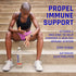 Immune 100% 16.9 oz (12 Pack) Propel Support Electrolyte Enhanced Water Sports Drink, Orange Raspberry Flavored Water