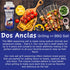 3 Pack, 17.64 Oz (1.1 LB) Dos Anclas Sal Parrillera Rock Salt for Grilling and BBQ, Refined Medium Grain Salt for Meat