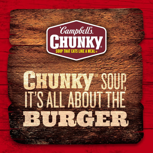 18.8 oz Campbell's Chunky Texas-Style BBQ Burger with Natural Smoke Flavor Soup, Can