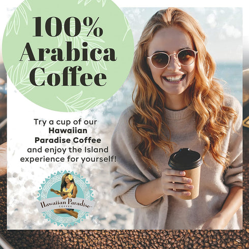 Hawaiian Paradise Coffee Chocolate Macadamia Nut Ground Coffee, 12oz Bag, 100% Arabica Beans, Premium Flavor