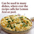 (4 oz) The Spice Way Lemon Peel - Granules zest and rind without any preservatives. Fresh lemon zest or dried lemon
