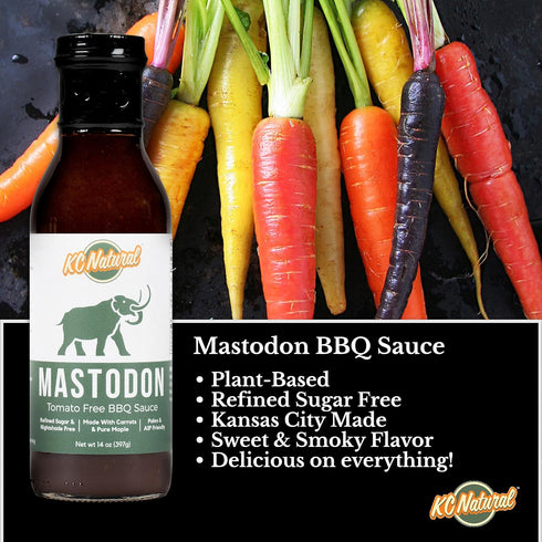 KC Natural Mastodon Paleo AIP BBQ Sauce, 14oz, 1 Pack